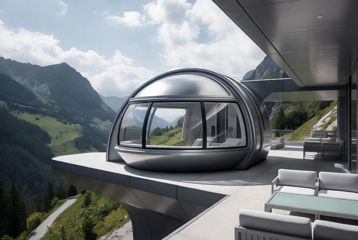 Mountain Resort Capsule House View Mountain Resort Capsule House View