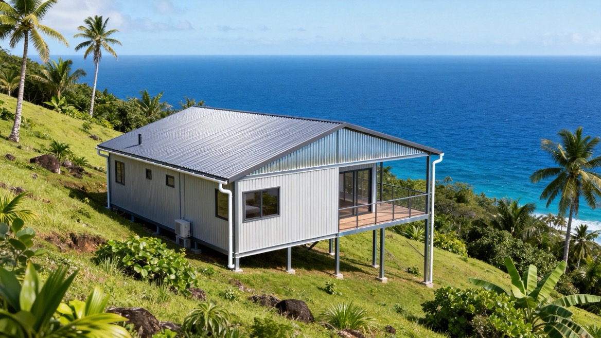 Prefab House On Remote Island Prefab House On Remote Island