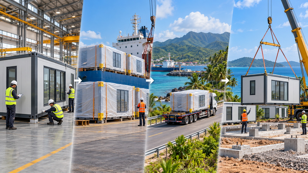 Prefab Housing Delivery and Installation Journey Prefab Housing Delivery and Installation Journey