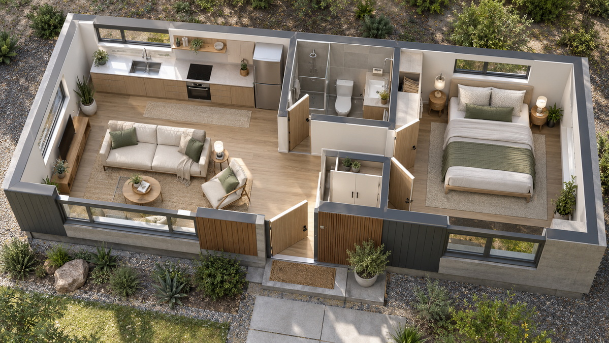 Container Home Interior Layout Container Home Interior Layout