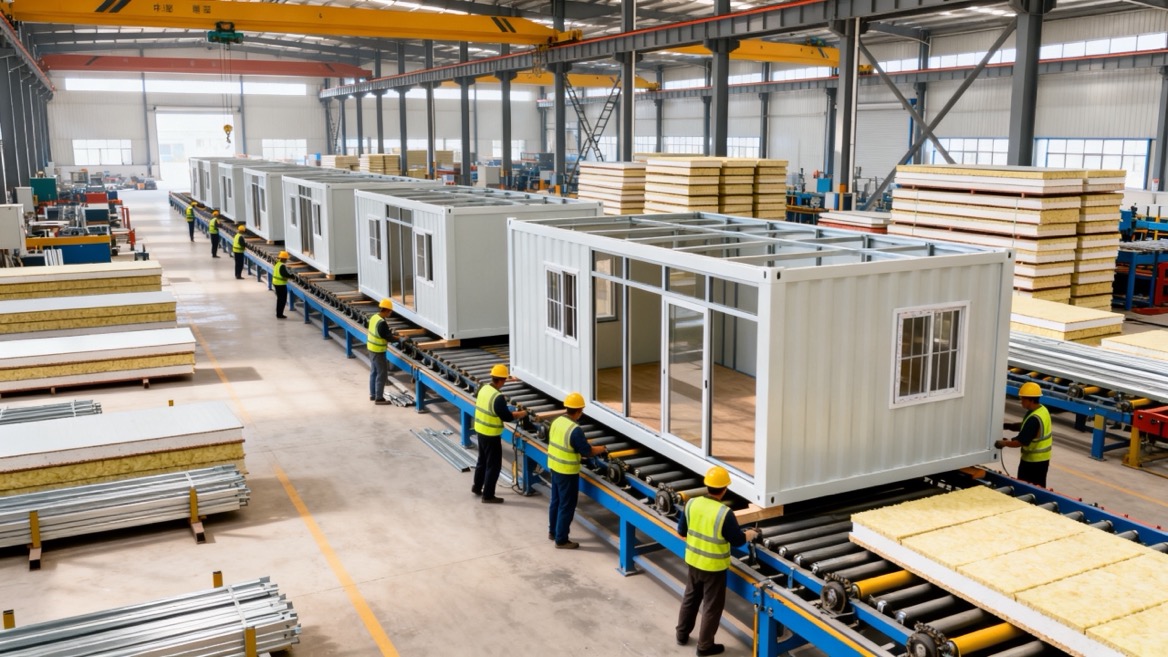 China Prefab Container Home Manufacturing Facility China Prefab Container Home Manufacturing Facility
