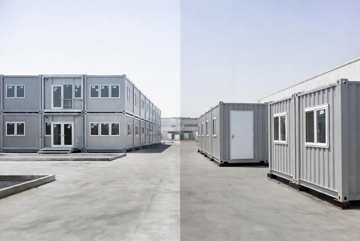Modular Building Comparison Scene Modular Building Comparison Scene