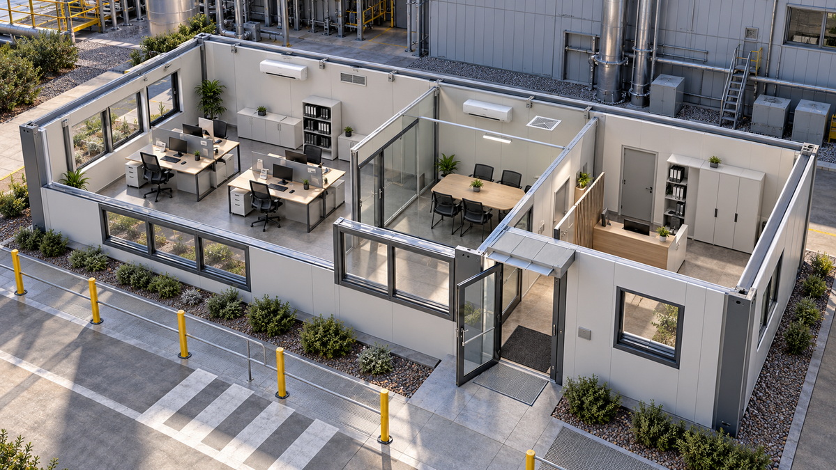 Modular Container Office Interior Layout Modular Container Office Interior Layout