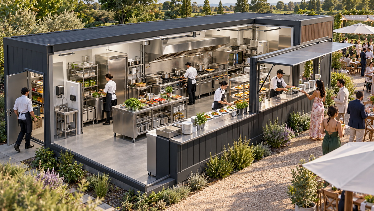 Custom Prefab Event Kitchen Layout Custom Prefab Event Kitchen Layout