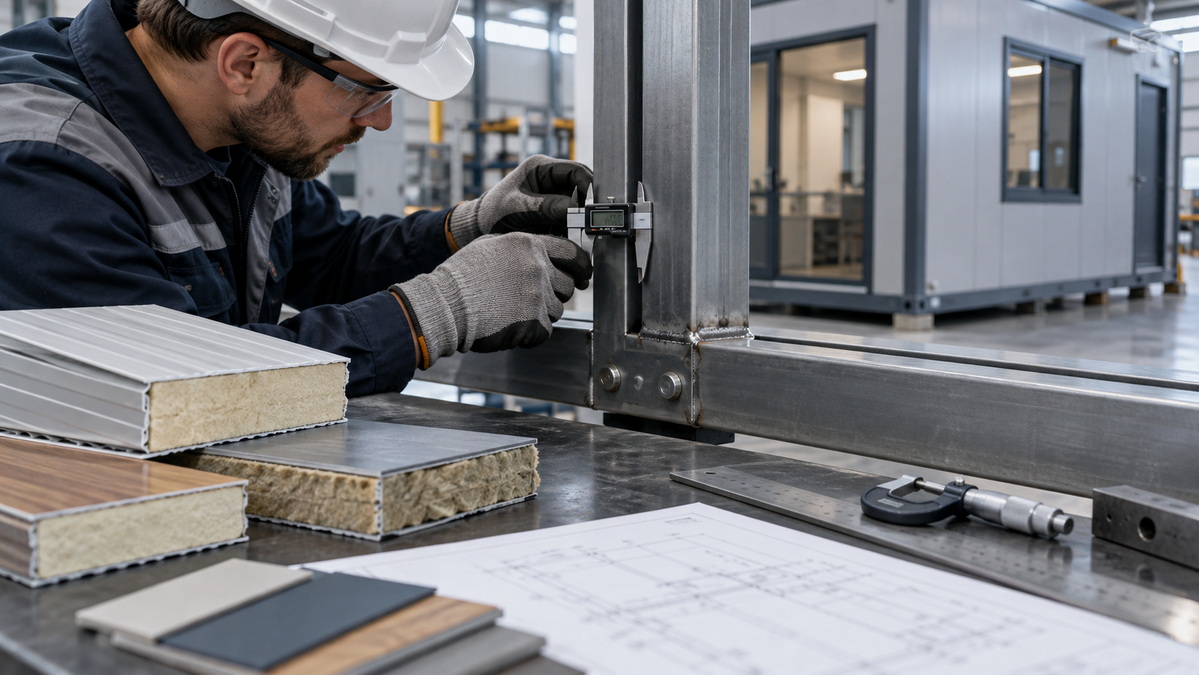 Prefab Container Office Material Inspection Prefab Container Office Material Inspection