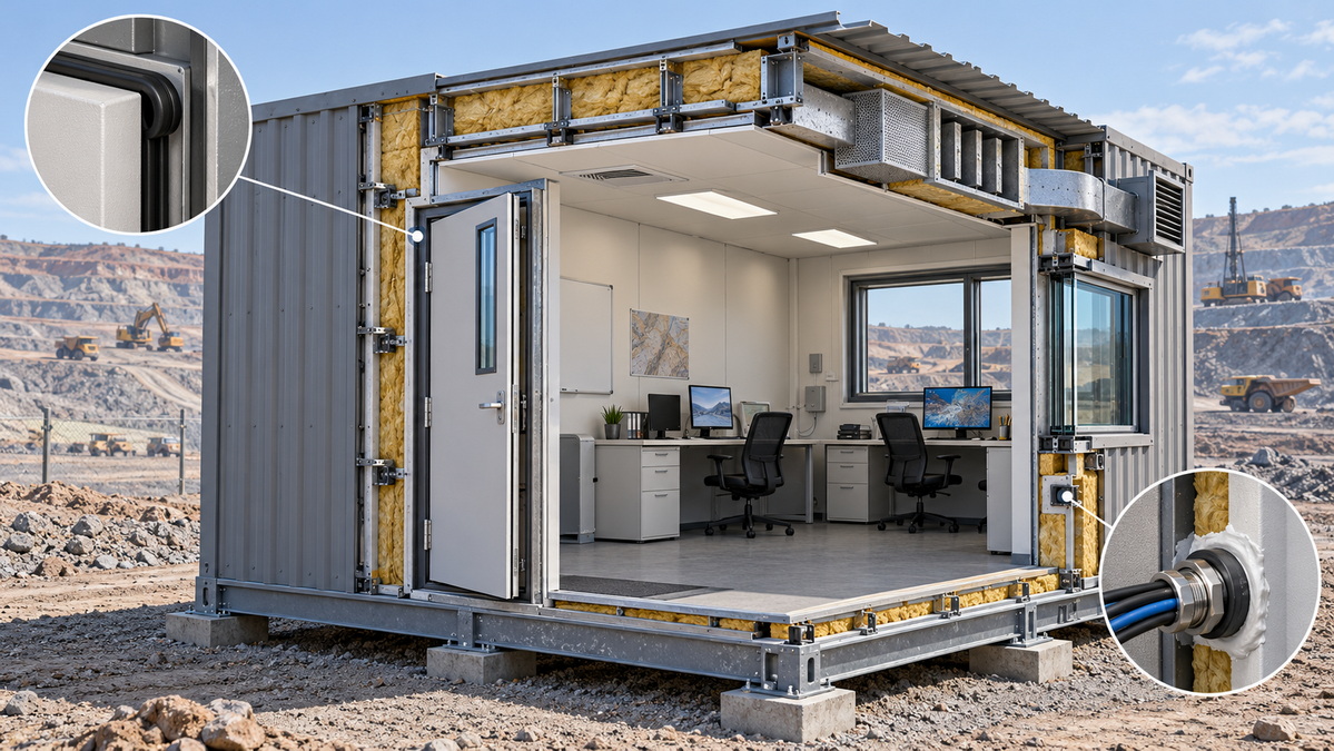 Soundproof Mining Cabin Construction Details Soundproof Mining Cabin Construction Details