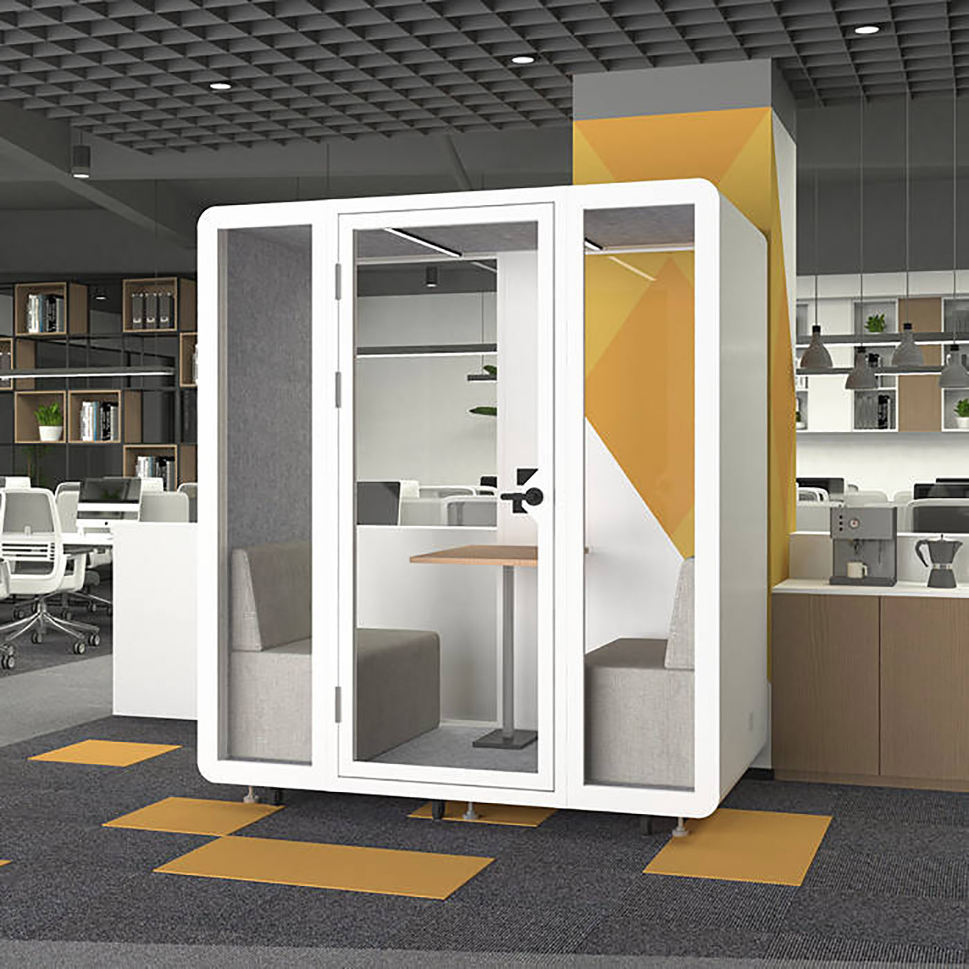 Prefab Container Soundproof Office Booth3 Prefab Container Soundproof Office Booth3