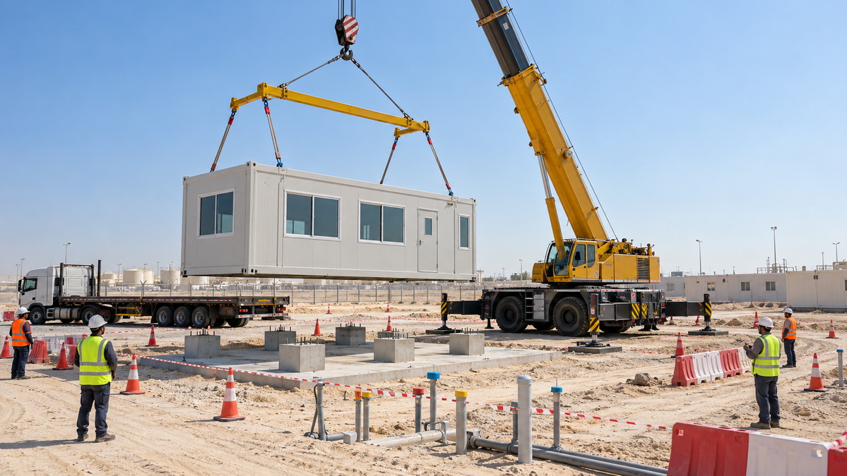 Prefab Cabin Delivery and Installation Prefab Cabin Delivery and Installation