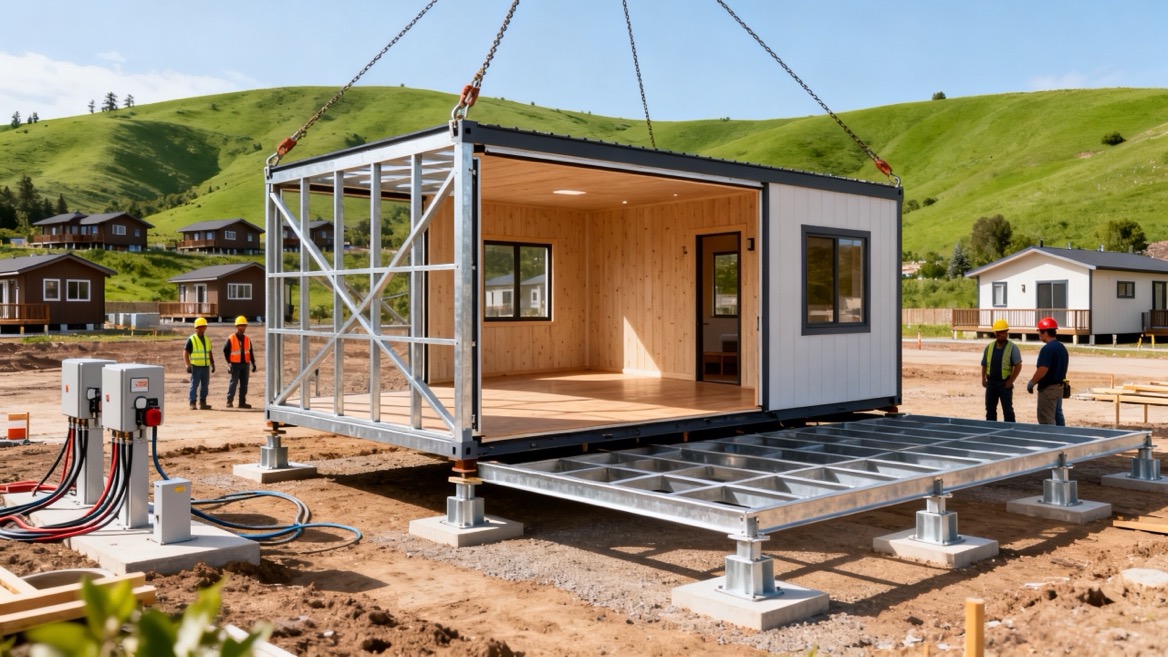 Expandable Tiny Home Installation Expandable Tiny Home Installation