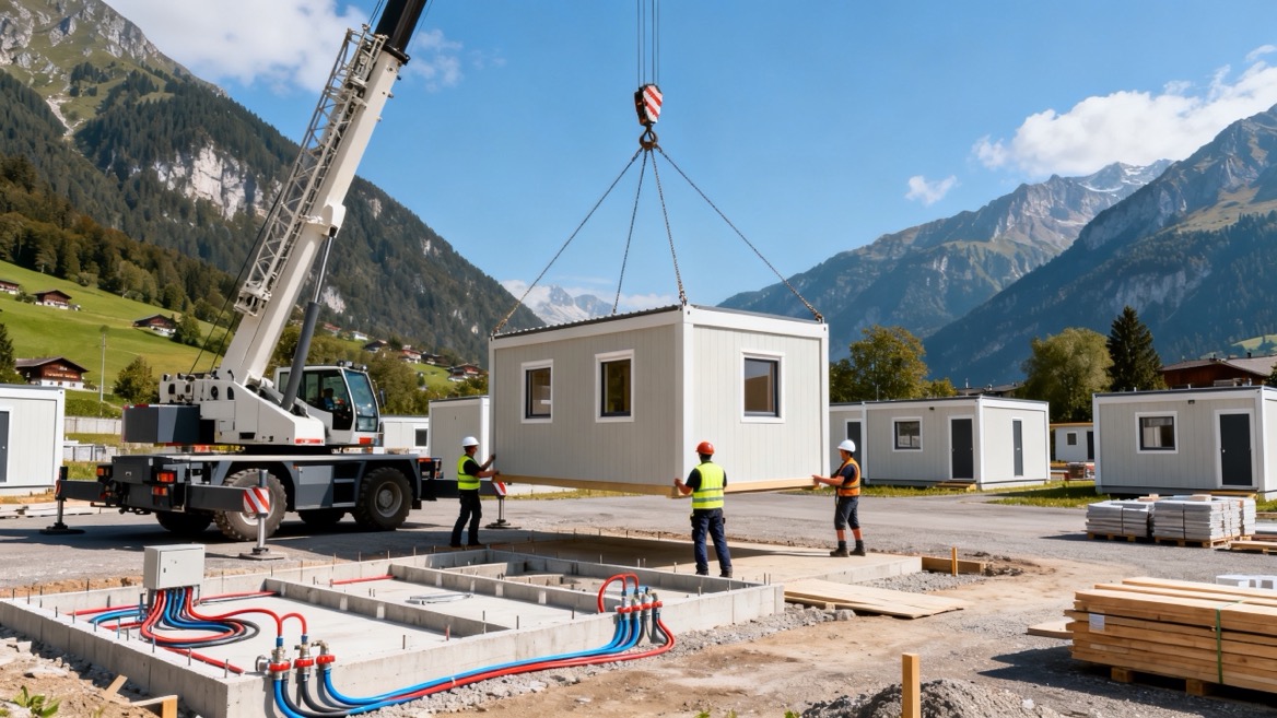 Quick Assembly Prefab Housing Installation Quick Assembly Prefab Housing Installation