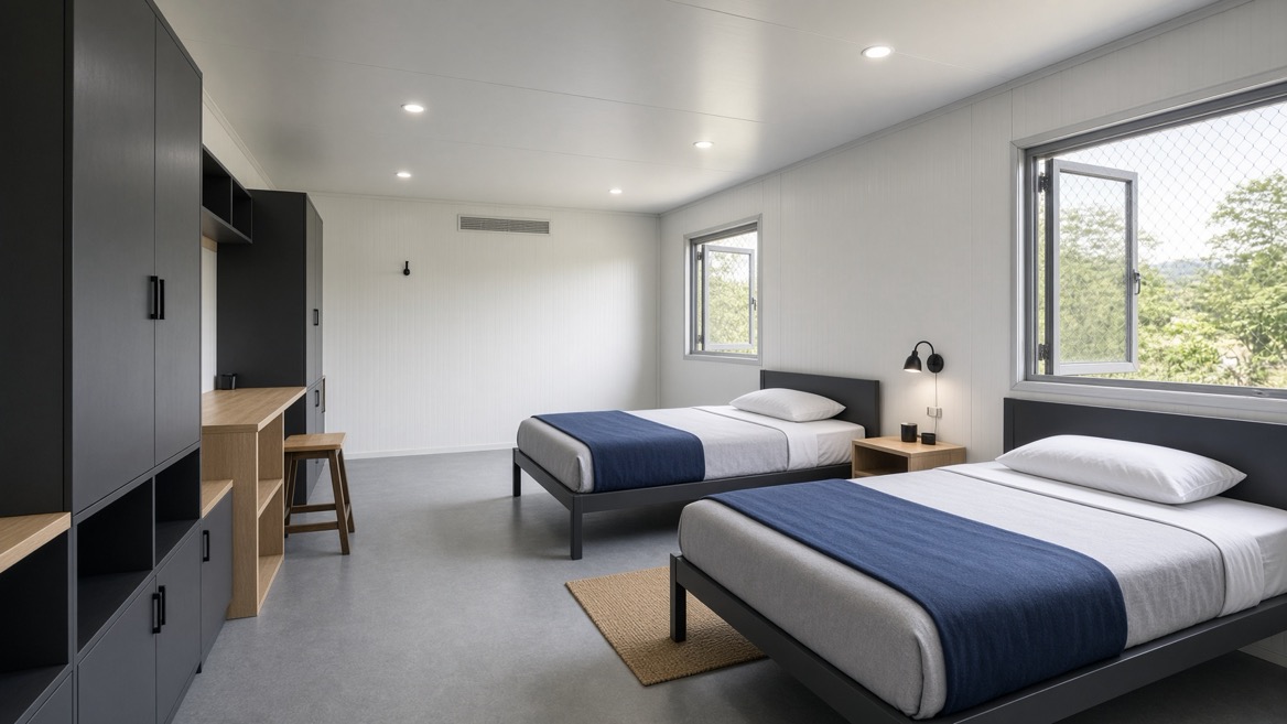 Comfortable Container Dormitory Interior Comfortable Container Dormitory Interior