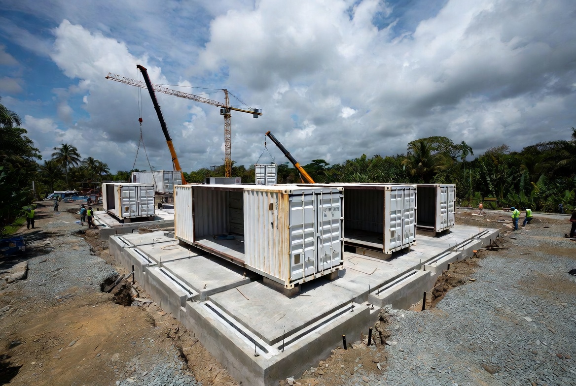 Modular Building Installation In Tropical Climate