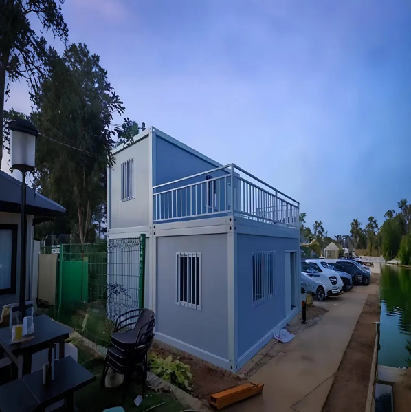 2025'S Manila Gem: A Striking Two - Storey Building in Cool Blue Tones
