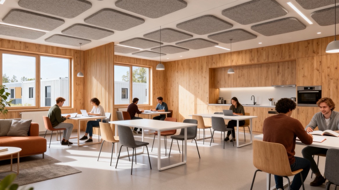 Flexible Modular Housing Interior Community Space Flexible Modular Housing Interior Community Space