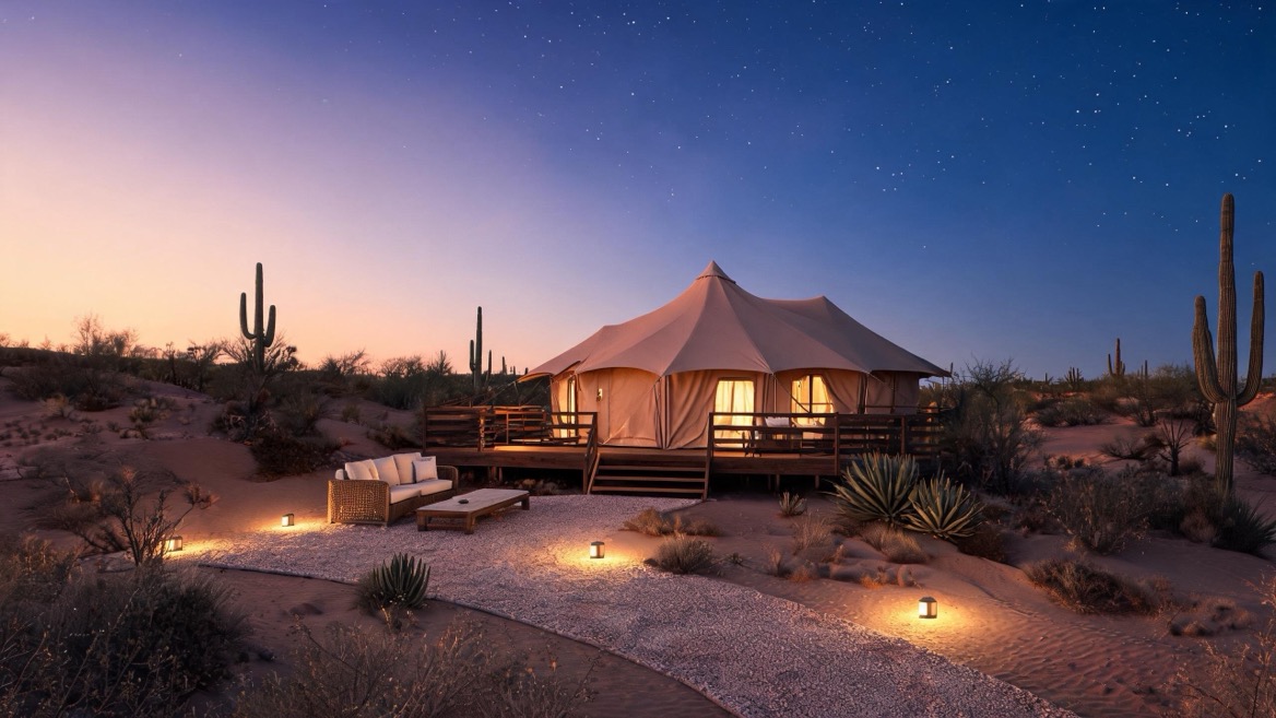 Luxury Tent Housing Desert Camp Luxury Tent Housing Desert Camp