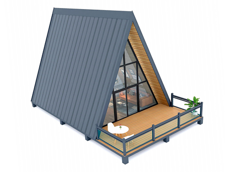 Triangular Prefab Container Vacation House