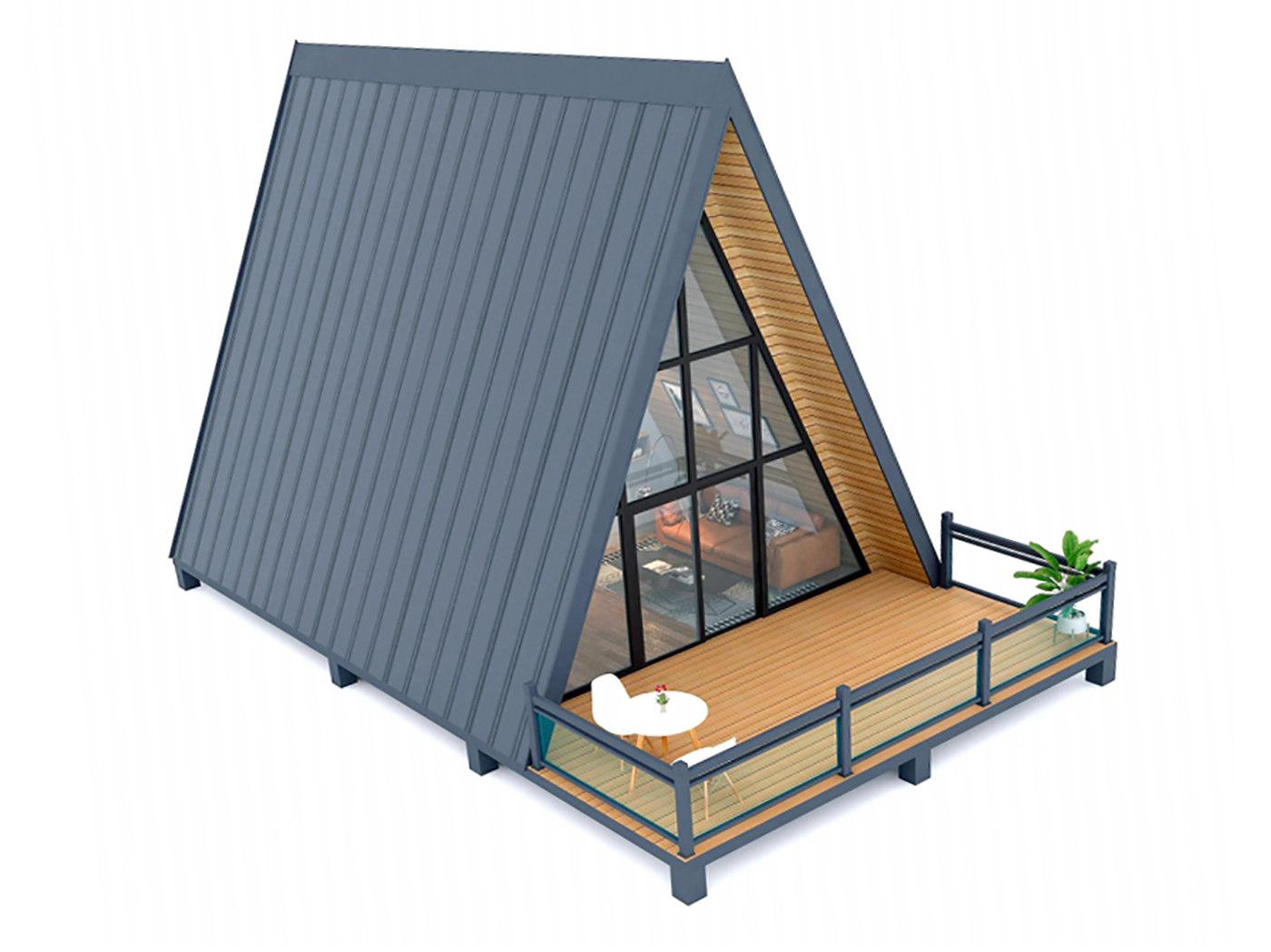 Triangular Prefab Container Vacation House