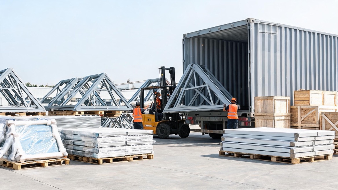 Modular Cabin Export Loading Process Modular Cabin Export Loading Process