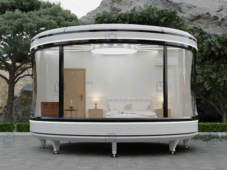 Round Prefab Container House for Viewing