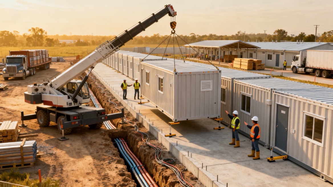 Modular Accommodation Container Installation