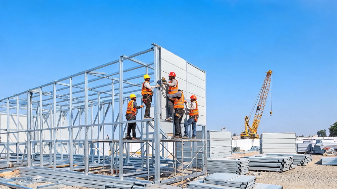 Quick Assembly Prefab Unit Installation Quick Assembly Prefab Unit Installation