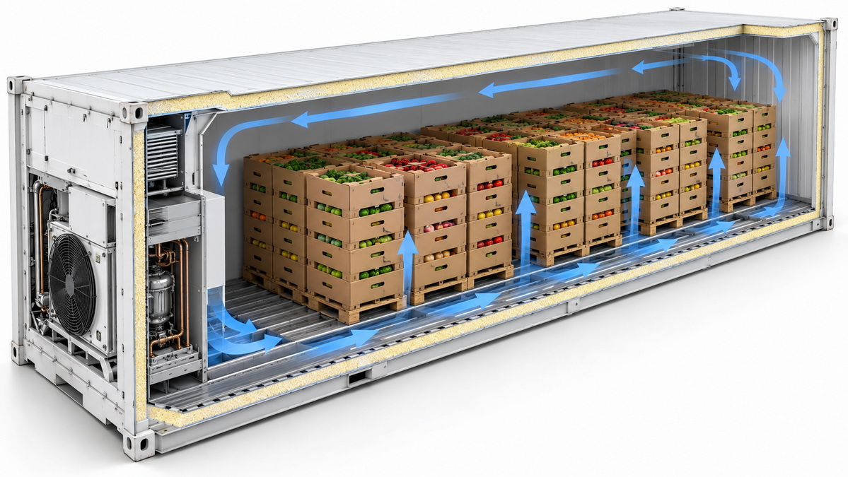 Refrigerated Container Airflow And Cargo Layout