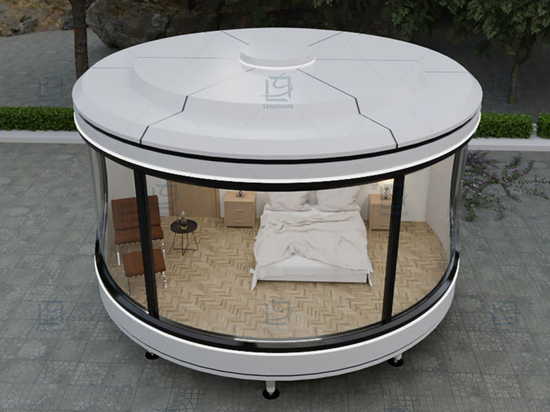 Round Prefab Container House for Viewing