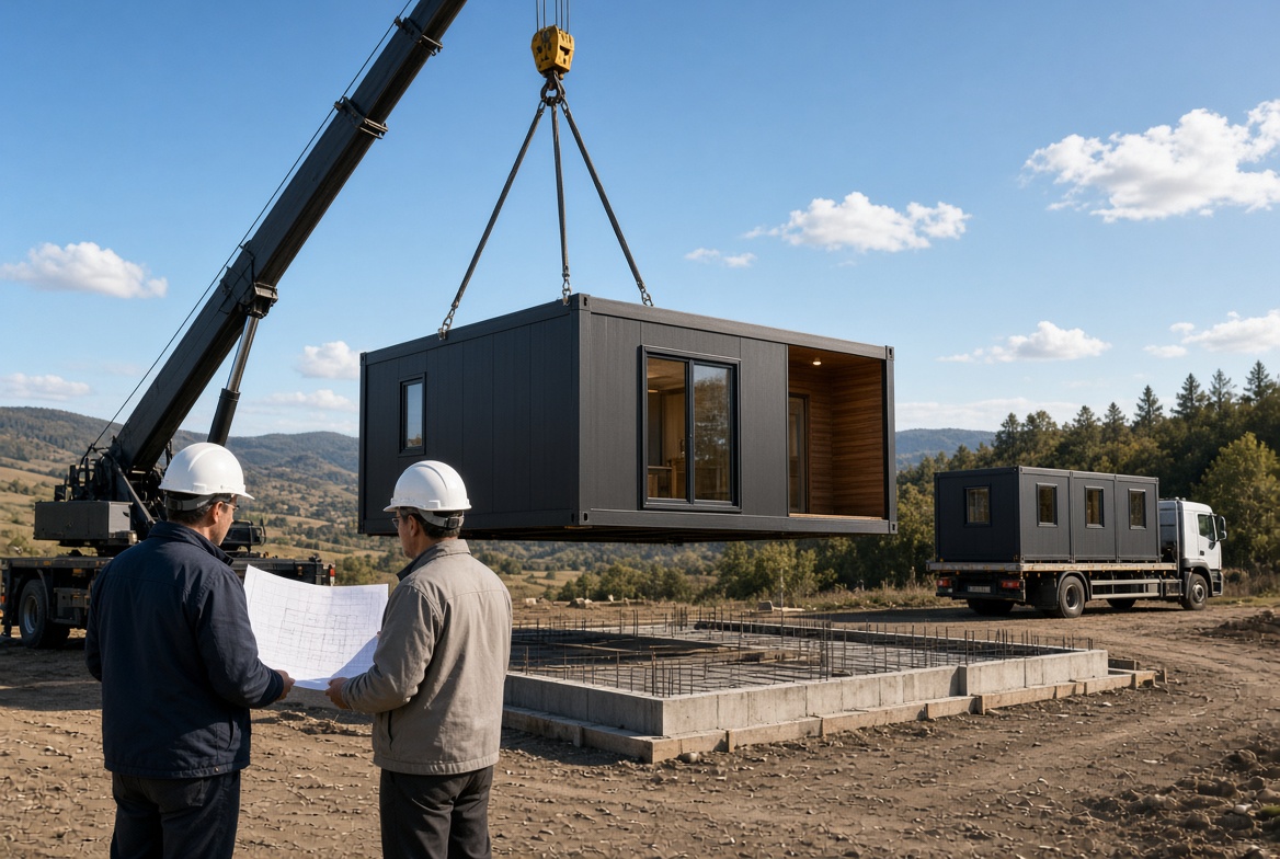 Prefab Cabin Installation Process Prefab Cabin Installation Process